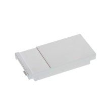LEVITON 25 X 50MM SINGLE WIDTH BLANK INDENTED WHITE